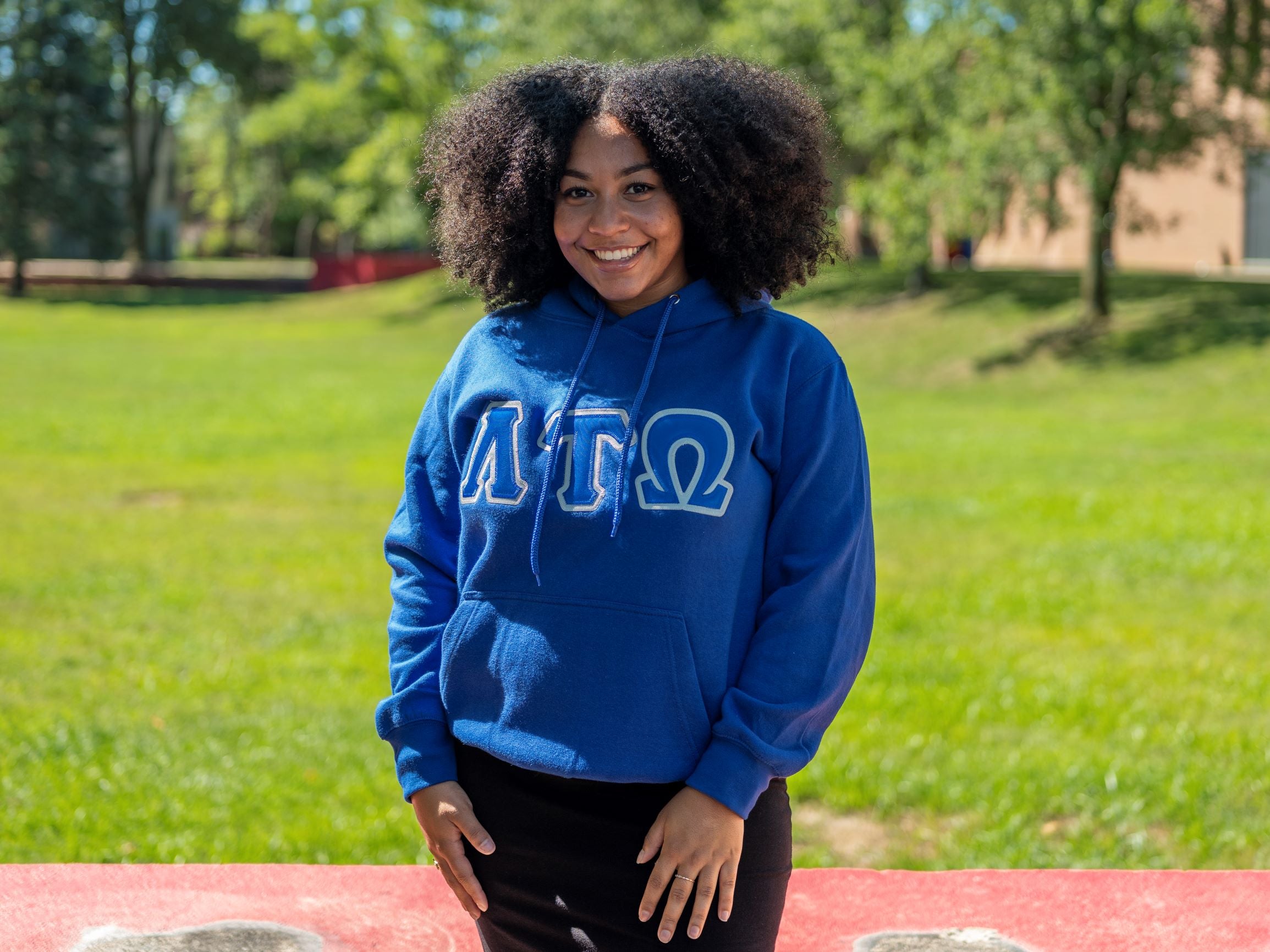 Lambda Tau Omega Hoodie Royal Blue Monarca Style